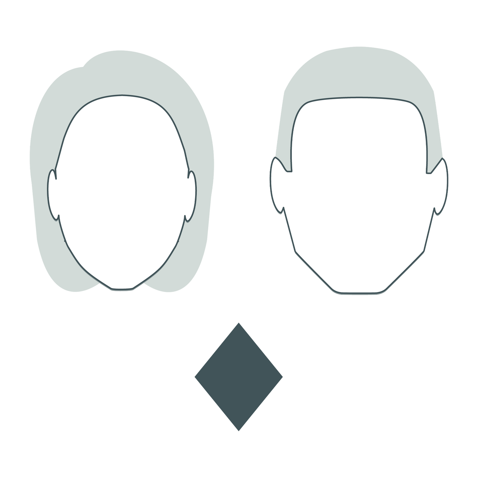 Diamond Face Shape | MENS