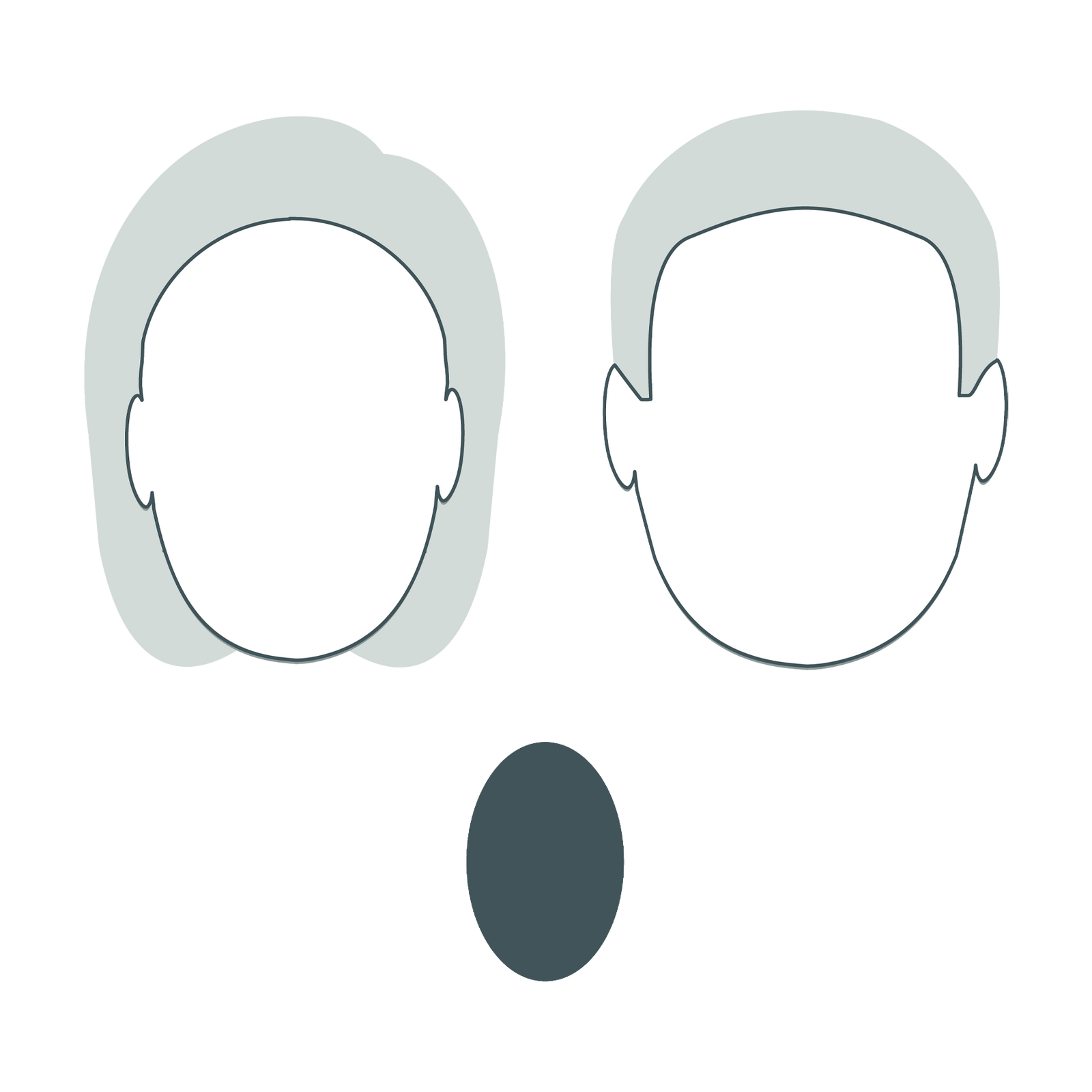 Oval Face Shape | UNISEX